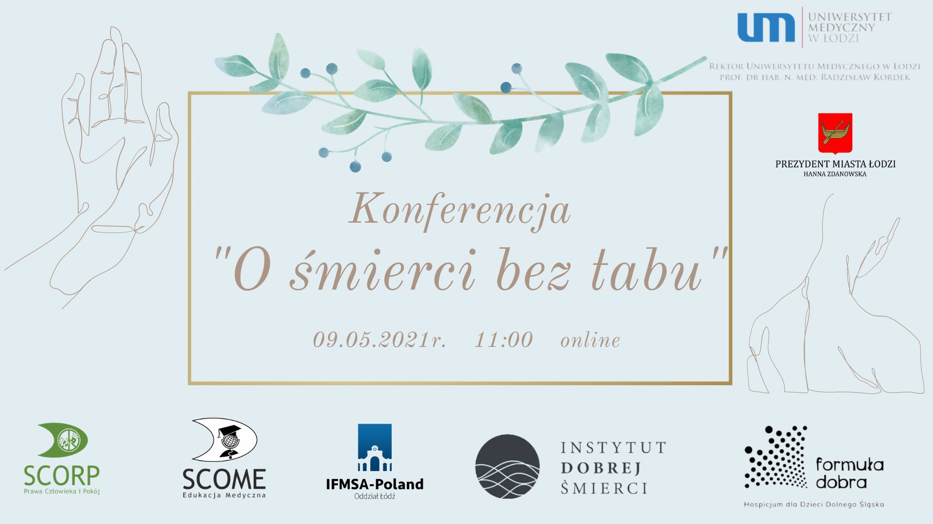 Plakat konferencji O śmierci bez tabu