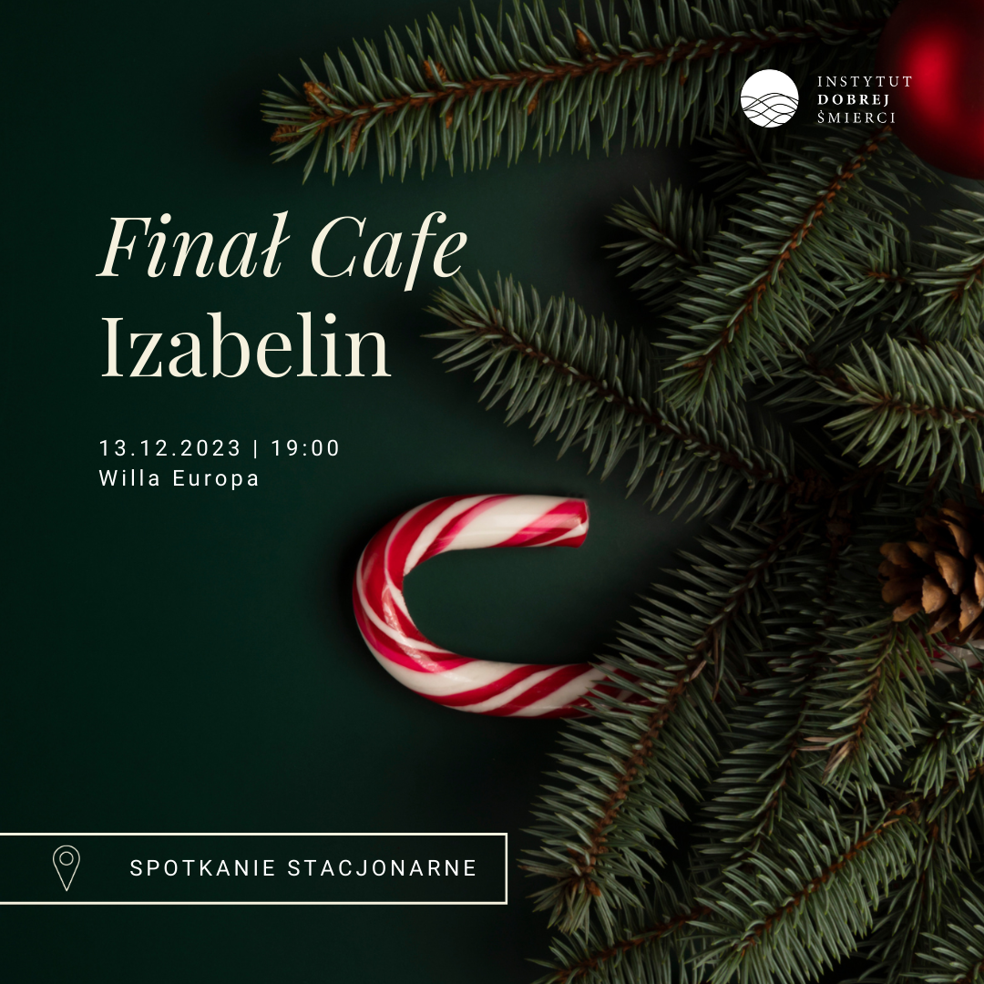 Grafika przedstawia fragment choinki z szyszką, bombką i lizakiem.