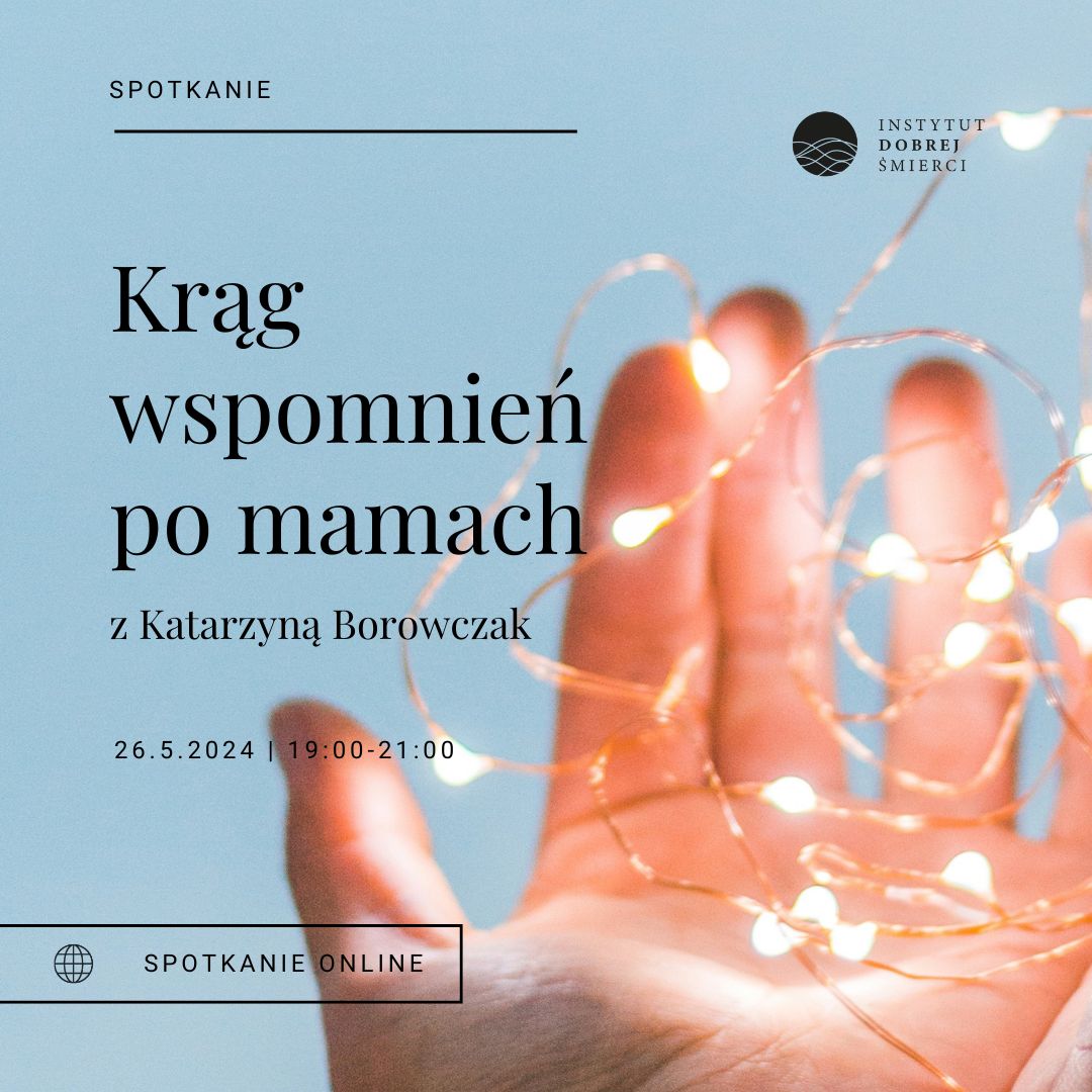 Grafika przedstawia dłoń a w niej małe lampki.