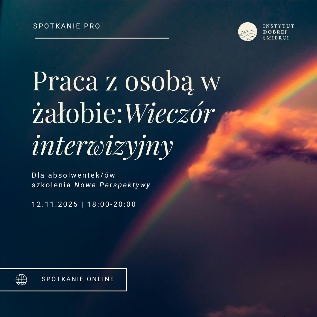 chmura, tęcza i napis