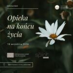 biały kwiatek na zielonym tle i napisy